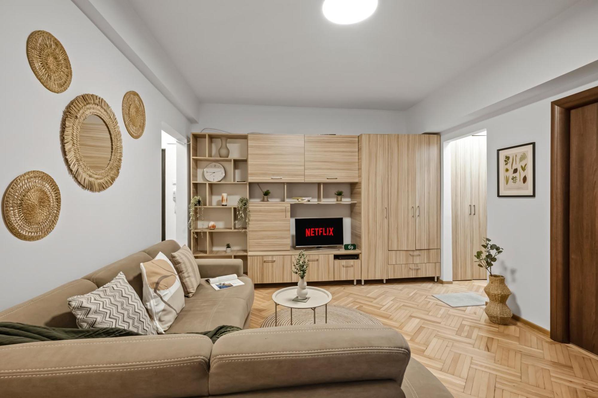 Earthy Escape - Central Apt With Balcony Bucureşti Exterior foto